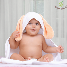 Load image into Gallery viewer, Bamboo Amber Bunny Hooded Towel &amp; 2 Washcloths
