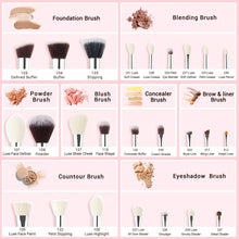 Load image into Gallery viewer, Beauty Makeup Brushes - Hot Pink - Multiple Options
