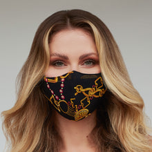 Load image into Gallery viewer, Gold Chains Face Mask
